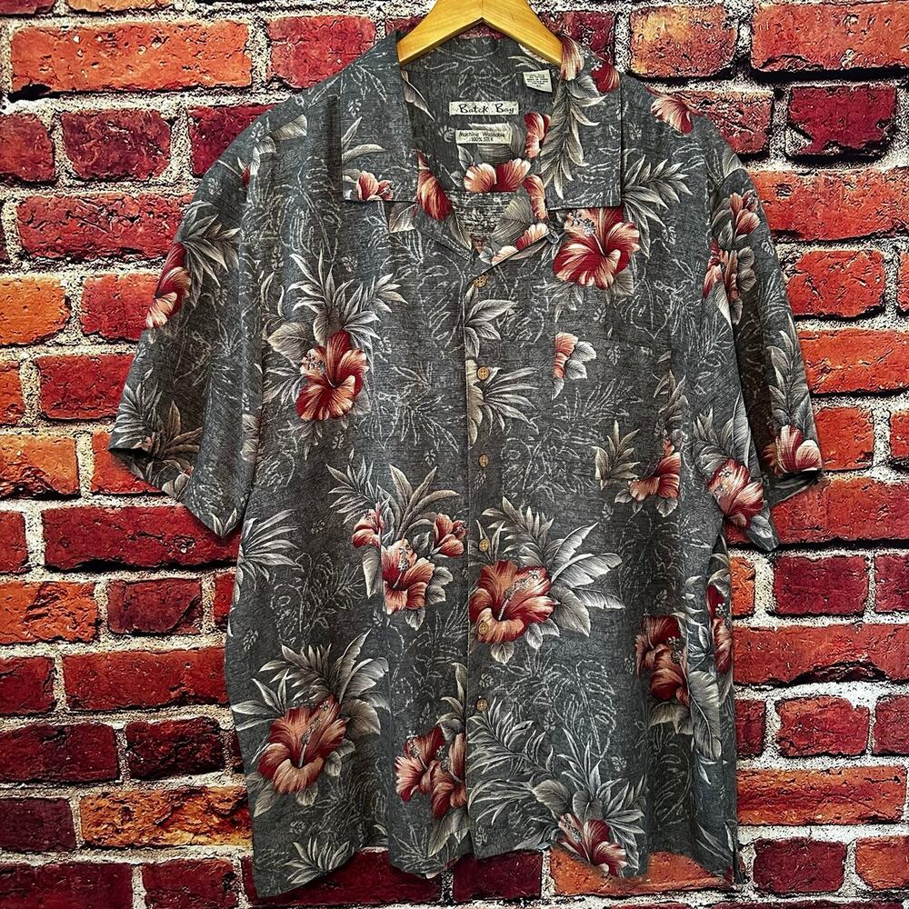 batik bay Hawaiian button-down short sleeve
